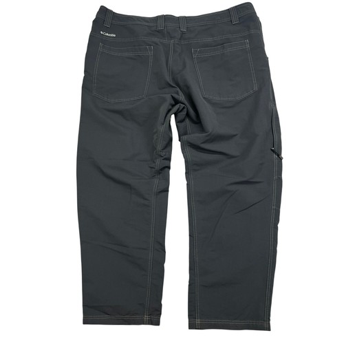 Columbia Omni-Shield Hiking Outdoor Pants Mens 44x30 Charcoal Gray Nylon Stretch