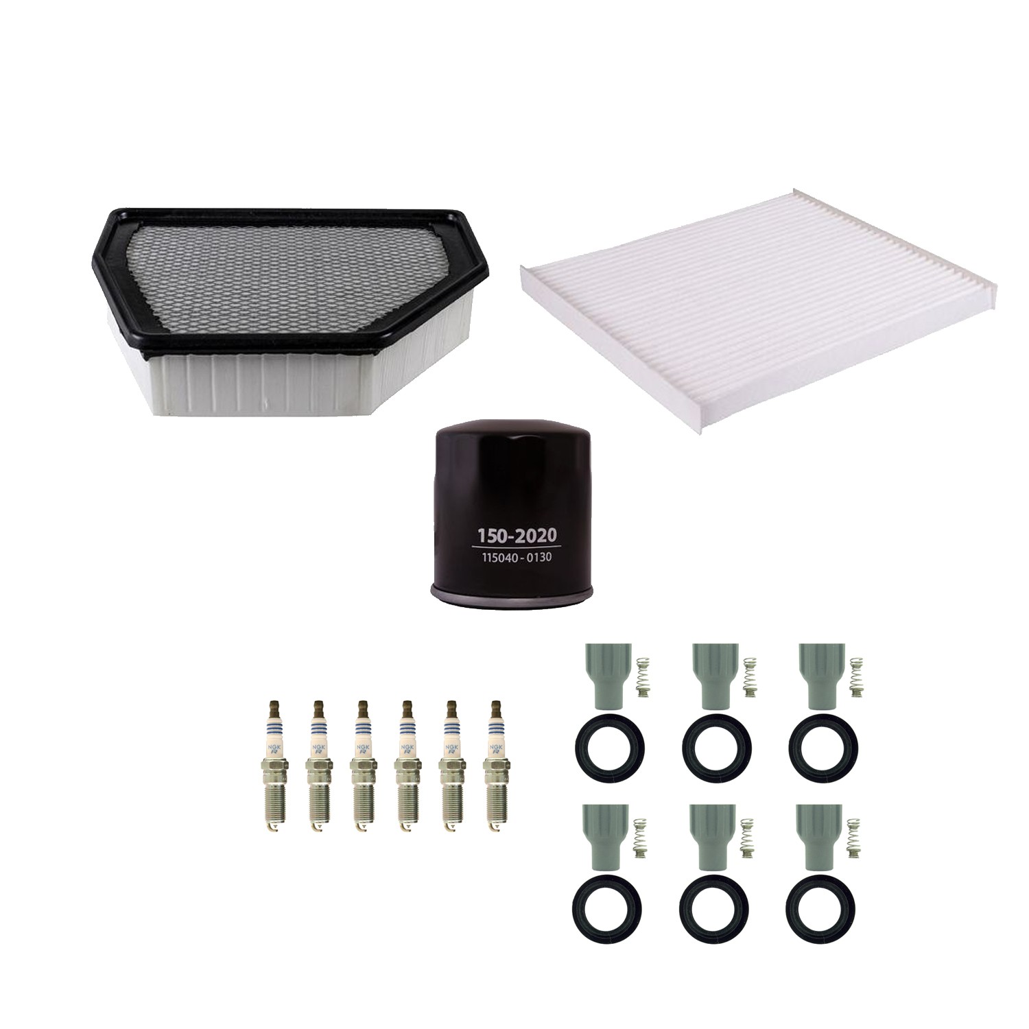 Denso Tune Up Kit NGK 6 Spark Plugs  6 Boots Kit for Saturn Vue 3.6L V6 Gas LY7