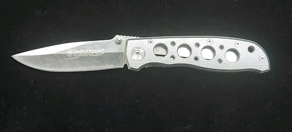 Navaja de Bolsillo Smith & Wesson Extreme Ops Liner Lock CK105H Mango Recortado O Taylor Foto 3 de 3