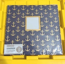 K  Co 12" x 12" Top Loading Post Bound Scrapbook Album-NAUTICAL WINDOW 10pgs