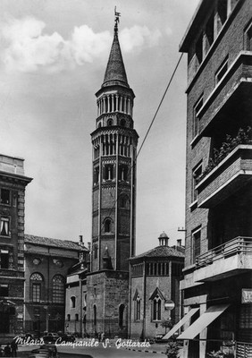 05359 Postcard Milan (MI) Bell Tower S.Gottardo