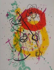 Joan MIRO: Composition with rings, original lithograph