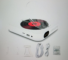 Wall Mountable CD Player, FM Radio Portable, Remote Control, USB FM BT TF KC-909