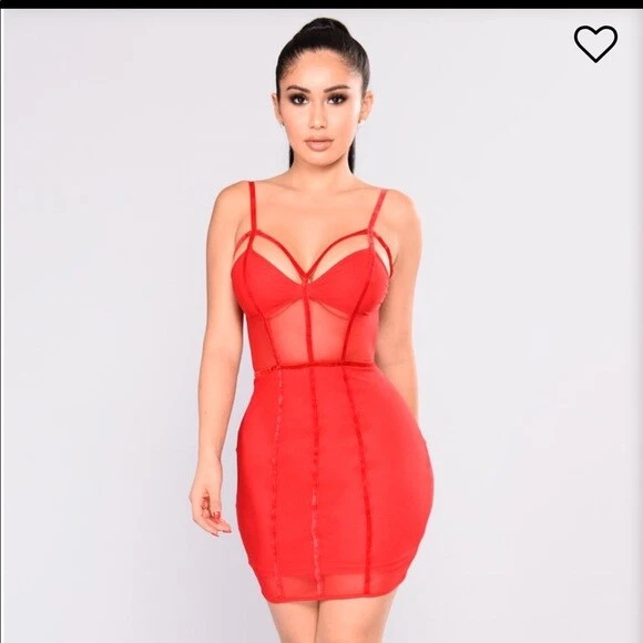 Fashion nova mesh shop dress