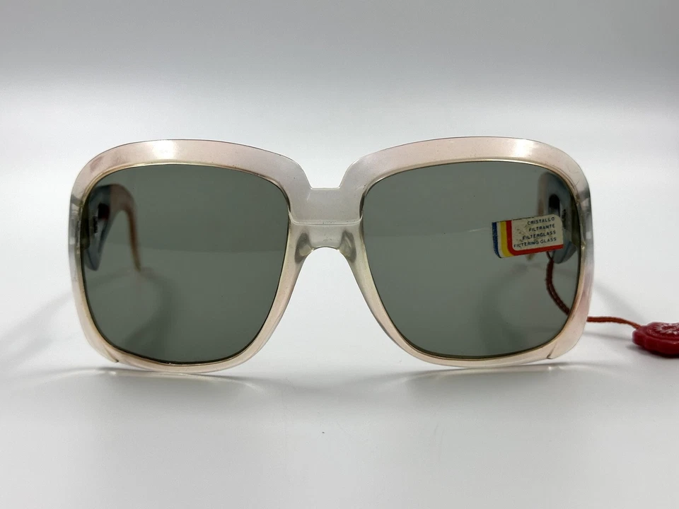 GAFAS DE SOL SAMCO VINTAGE GRAN TAMAÑO FIESTA AZUL MEDIADOS DE SIGLO AÑOS 50 NOS CON ETIQUETAS Foto 2 de 4