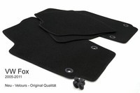 Neu! FußMatten Passend FüR VW Fox Alle Velours Auto Matten 4-Teilig Schwarz