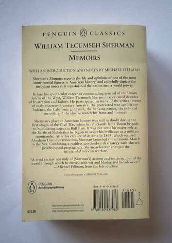 WILLIAM TECUMSEH SHERMAN Memoiren | 2000 Penguin Classics Trade Paperback - Bild 2 von 6