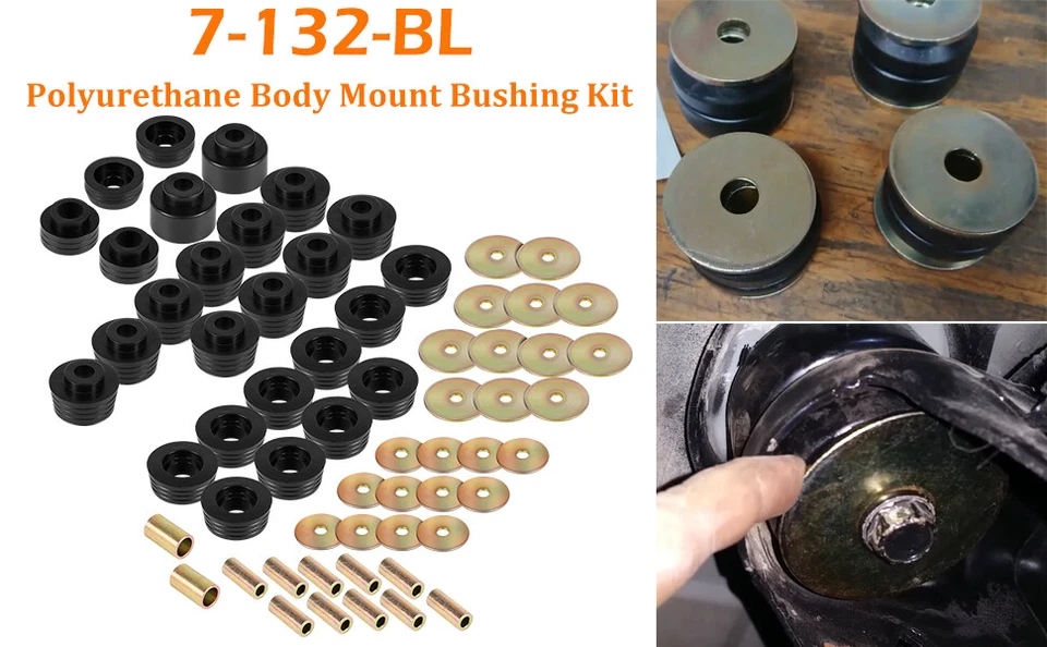 Kit de buje de montaje de carrocería Cutlass para Regal Malibu Grand Prix 1978-1988 7-132-BL Foto 2 de 4