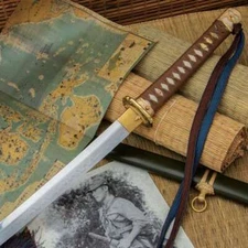 Handmade T10 Steel WWII Type 98 Gunto Japanese Officer Katana Sword Sharp Blade