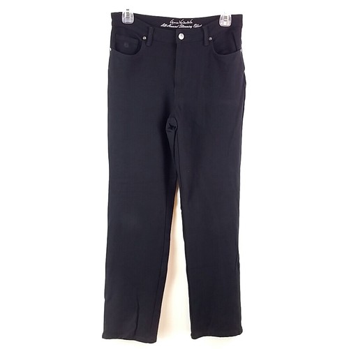 gloria vanderbilt all around slimming effect black pants