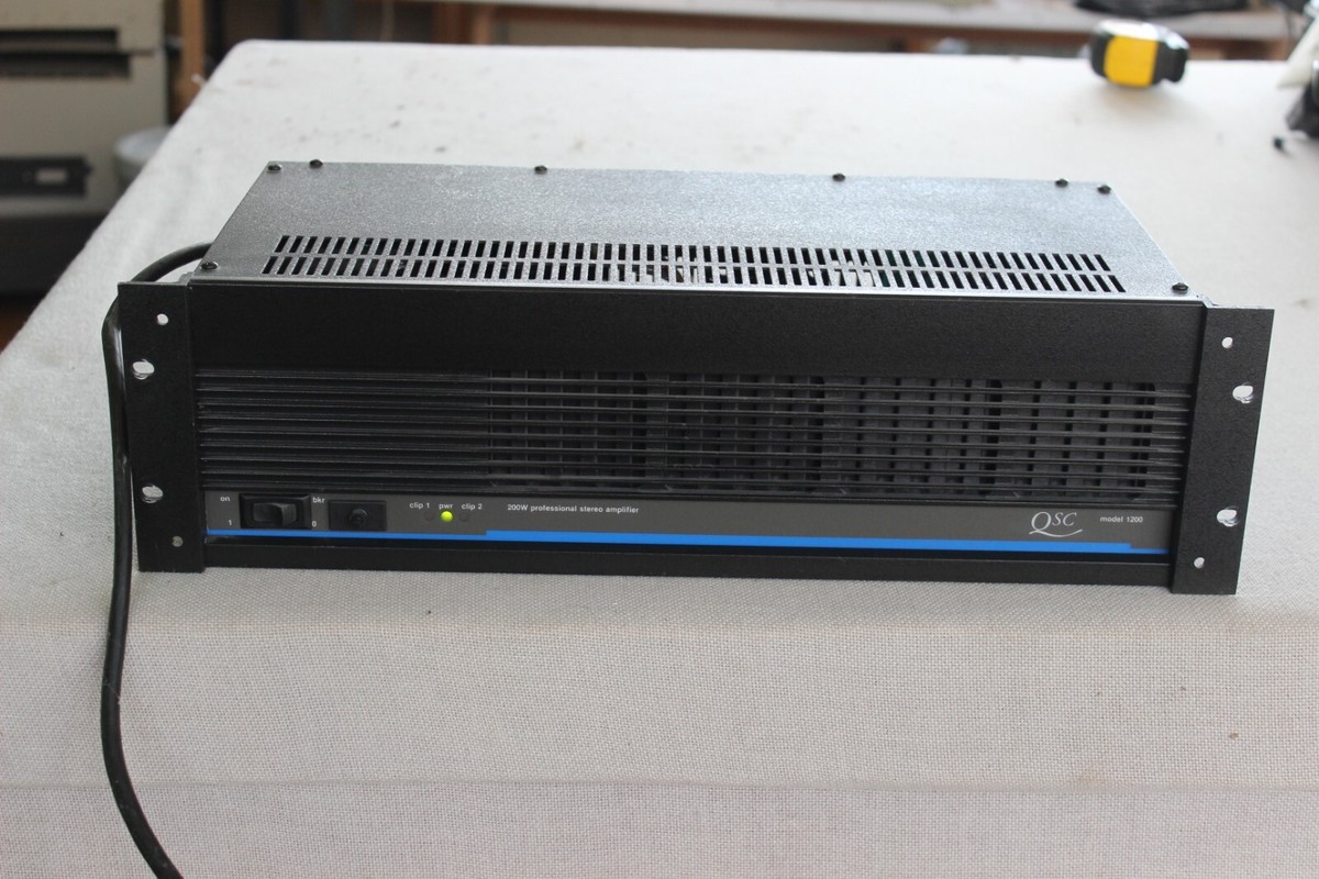 QSC パワーアンプ ステレオ PLX1202 amplifier 1200W パワーアンプ特集