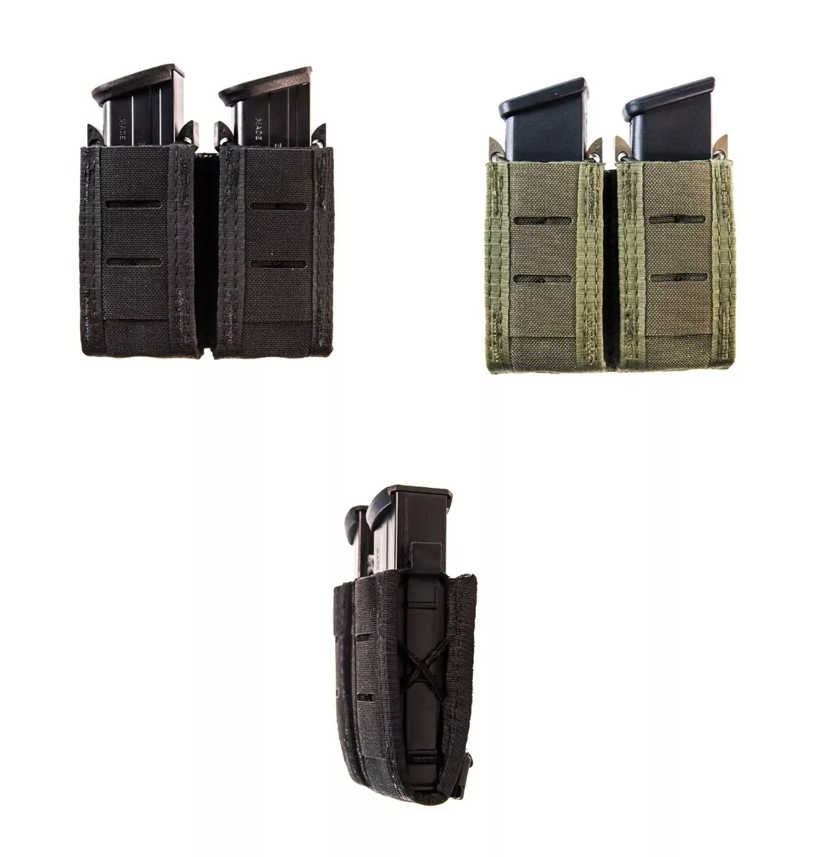 HSGI High Speed Gear 41PT02 Duty U-MOUNT DOUBLE Pistol Taco Mag Pouch All  Colors