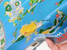 Final Fantasy 1990 Nintendo NES World Map / Enemy Chart NES-FF-USA(B)