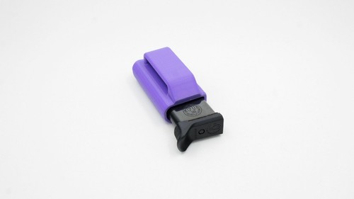 MAGAZINE POUCH FOR RUGER LCP II 380 - PURPLE - RH SHOOTER - For Belts Up To 1.5" - Picture 5 of 5