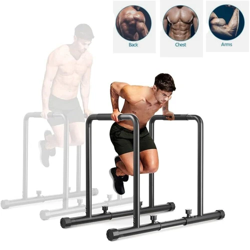 Dip Barren Verstellbare Dip Dipstation Parallettes Ständer Push Up Bars Station - Bild 2 von 10