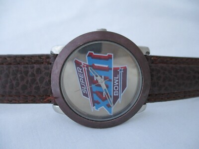 Super Bowl XLII Men's Water Resistant Buckle Band Watch