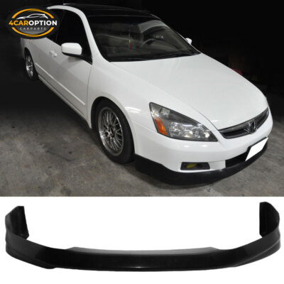 Fits 06-07 Honda Accord 4Dr HFP-Style Front Bumper Lip Chin Spoiler Bodykit PU