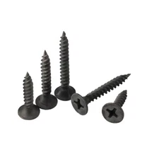 100pc M1-M3.5 Black Mini Micro Cross  Round Head Self Tapping Wood Screw