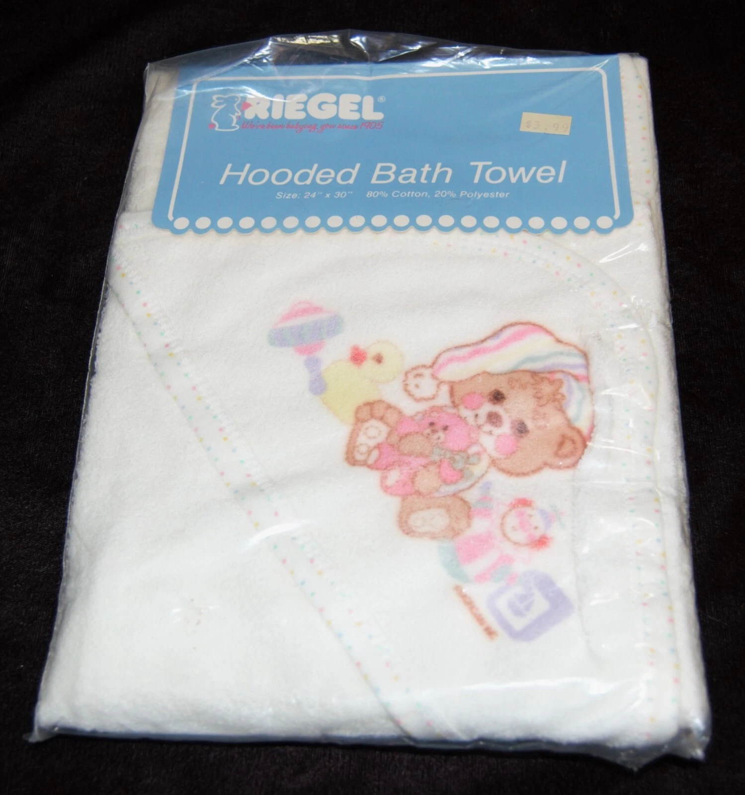 RIEGEL Teddy Beddy Hooded Bath Towel NEW Vintage Baby Cotton Blend #33
Opens in a new window or tab