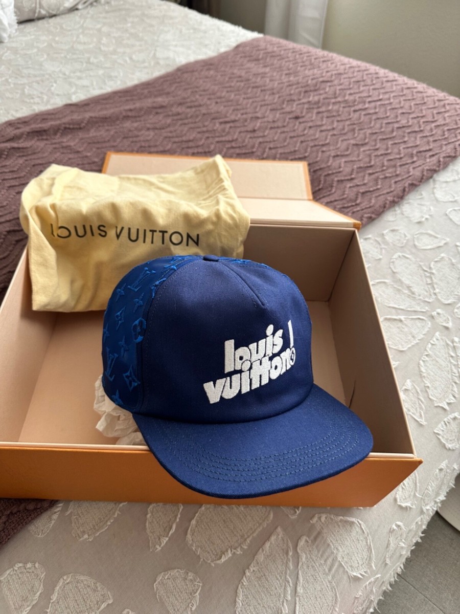 Louis Vuitton ダークブルー キャップ Louis Vuitton Everyday LV Embroidered Mesh Cap blur | eBay