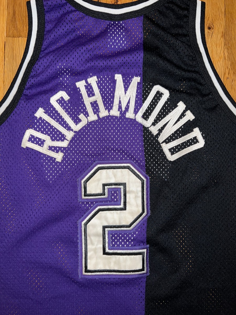 MITCH RICHMOND Champion SACRAMENTO KINGS Authentic Jersey 44