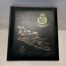 Vintage Henzo Green Leather Aruba Photo Album Scrapbooking