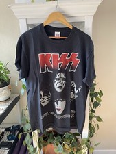 Vintage Kiss Men Shirt Large Alive Worldwide Concert 96-97 USA Made 90s Tee XL