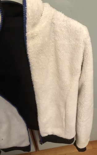 CONVERSE Giacca Felpa Reversibile orsetto sherpa con cappuccio Taglia S - Foto 4 di 5