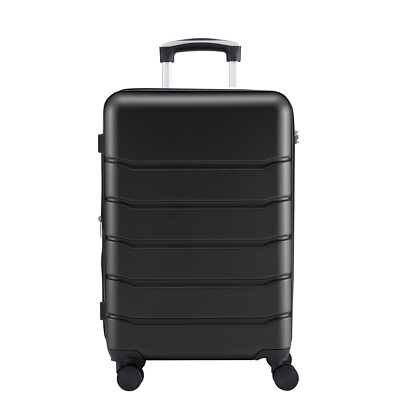 GIANNA 24 Inch Hardside Expandable Luggage with Spinner Wheels, Checked-Medium L