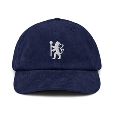 Chelsea FC London Minimalist Design Embroidered Corduroy Hat Soccer Football Cap
