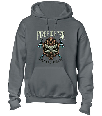 FEUERWEHR FEUERWEHR UND RETTUNG HOODY HOODIE COOL FEUERWEHRMANN DESIGN RETRO MODE TOP