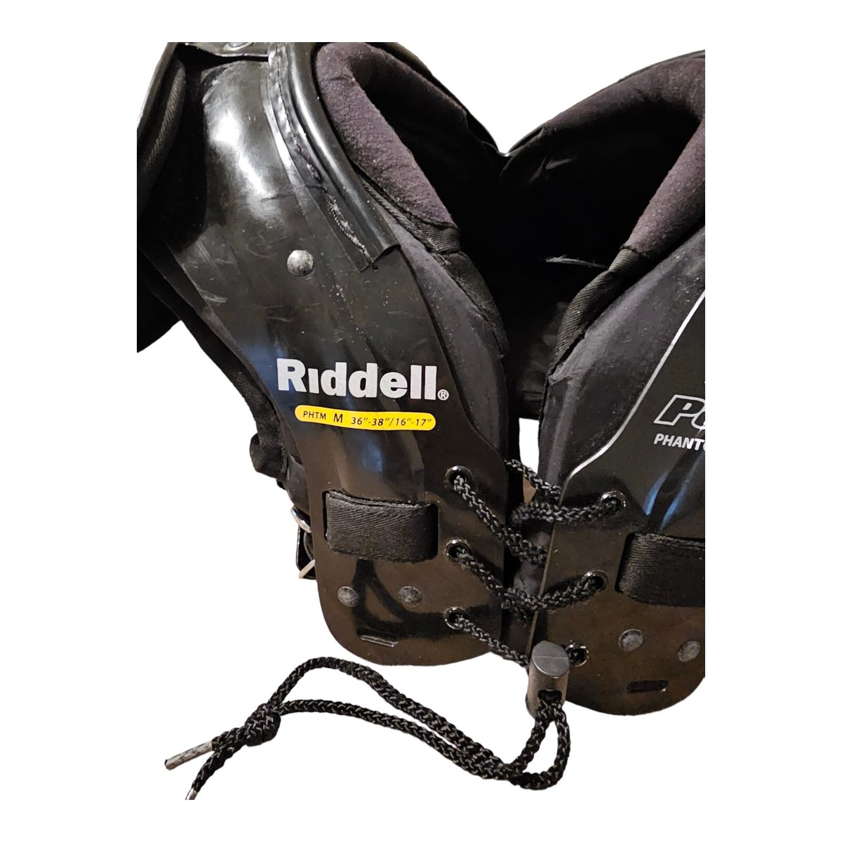 Riddell Power JVX Football Shoulder Pads Medium QB/WR 36-38 / 16-17 EUC