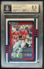 2025 Donruss Drake Maye Threads NFLPA Laundry Tag Patch #1/1 BGS 8.5 Patriots