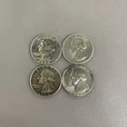 4 Washington Silver Quarter 90% Us Coins Lot 1932 1955 1963