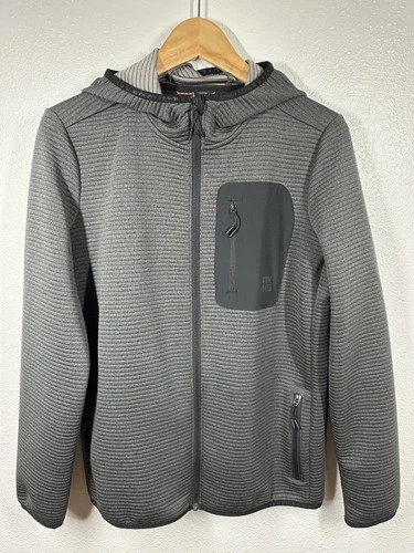 Alaskan Hardgear Jacket Mens Medium Gray Hooded Full Zip Outdoor Performance image 7