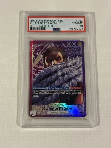 2025 One Piece CHARLOTTE KATAKURI #062 OP11-062 Alt Art PSA 10