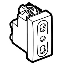 PRESA ELETTRICA BITICINO MATIX BIPASSO BIVALENTE CORRENTE 10/16A AM5180