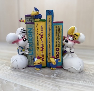 Diddl Limited Edition Buchstützen-Set Diddl & Diddlina Nr. 2530/5000