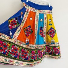 Tradional Indian CHANIYA CHOLI GHARA Skirt Adult Teen Embroidery Costume Size S