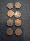 8 Nice Vintage Key Date 1894 Indian Head Penny Coin Collection