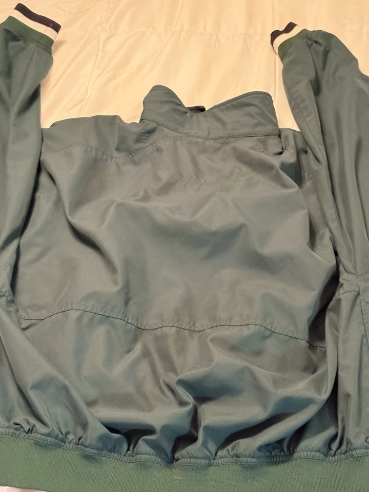 Cortavientos Cazador Verde 1/4 Cremallera Hecho Taylor Vintage Talla XL Foto 3 de 4