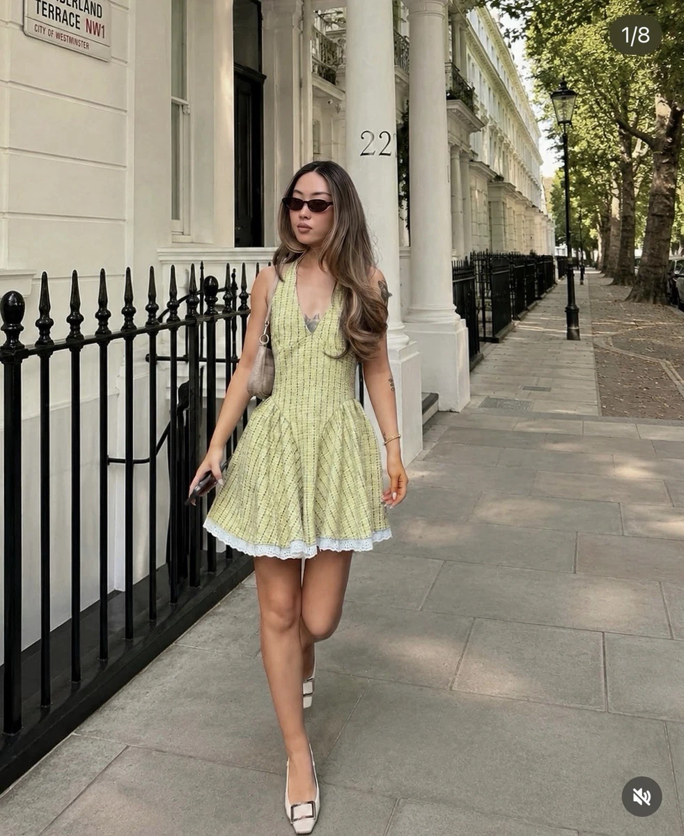 strapless dress with neck scarf Elegant Halter Pleated Chiffon Maxi Prom Dr the Brownwyn Dress is 6 Fabulous Fall Wedding Color:Dune all white dress