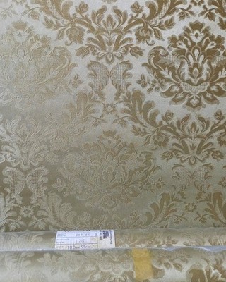 X3 70er Vintage Anneplas AB Tapete Retro 80s Floral Gold Brokat Damast