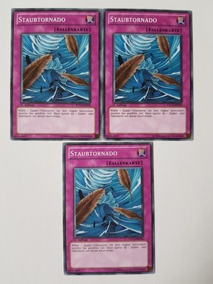 3x Staubtornado YS11-DE033 Common 1 Auflage YU-GI-OH Karten Playset