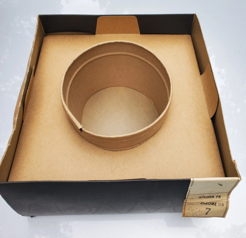 Raro sombrero de fieltro de piel Adam Fedora de los años 40 - gris cromado - talla 7 en caja original Foto 3 de 4