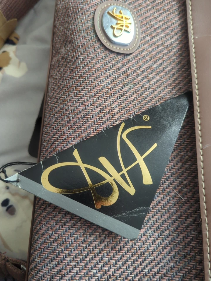 Bagagem de mão Diane Von Furstenberg anos 80 DVF vintage ~ NOVA - Imagem 3 de 4