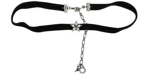 Girocollo Christian Dior stella cristallo velluto nero