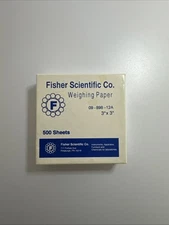 Fisher Scientific Weighing Paper 500 Sheets Low Nitrogen 09-898-12A 3”x3”