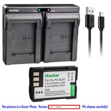 Kastar Dual Charger Battery for Olympus BLM-1 BLM-01 Olympus EVOLT E-330 E330