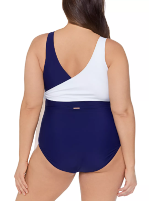 Raisins Curve Trendy Plus Bahia Faux Wrap One-Piece Swimsuit Size